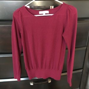 LOFT Burgundy Sweater